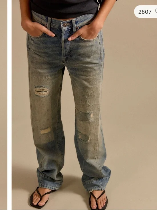 We the Free Stick Around Mid-Rise Straight Curve Jeans - Picture 3 of 8